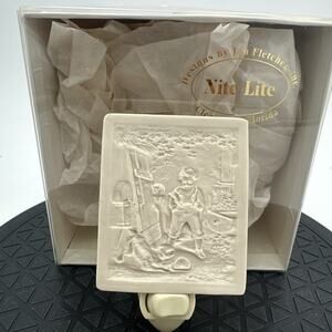 Vintage Jan Fletcher Night Light Porcelain Beige